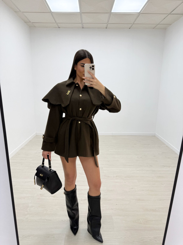 ABRIGO CAPA YSL VERDE